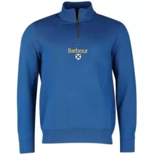 Image of Barbour Trinity Half Zip Sweatshirt - Blue