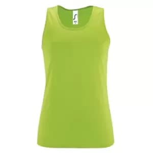 Image of SOLS Womens/Ladies Sporty Performance Sleeveless Tank Top (XL) (Neon Green)