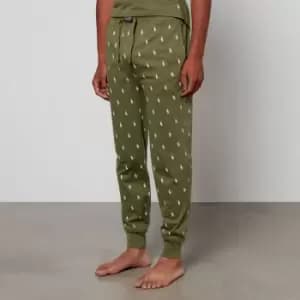Image of Polo Ralph Lauren Logo-Print Cotton-Jersey Jogging Bottoms - XXL