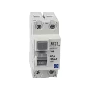 Image of Lewden 63A 30MA 2P 2 Module RCCB - 63/30/2A