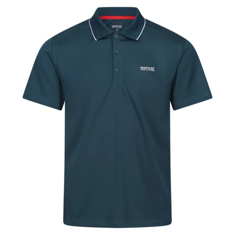 Image of Regatta Mens Maverik V Quick Drying Polo in Blue Size: 2XL Blue Male 2XL