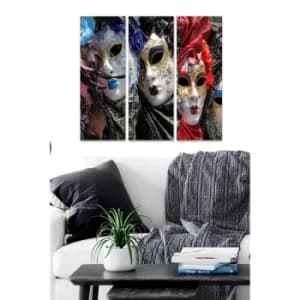 Image of MDF2998742 Multicolor Decorative MDF Painting (3 Pieces)