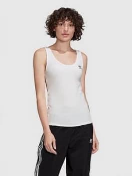 Image of adidas Originals Tank Top - White, Size 16, Women