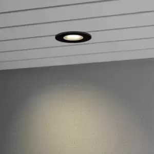 Image of Recessed Outdoor Effect High Power LED 6W Black - Glass Front, IP44