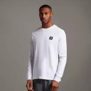 Image of Mens Casuals Long Sleeve T-Shirt - White - XS