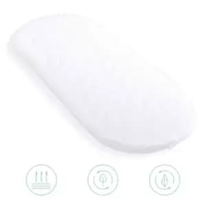 Image of Clair de Lune Quilted Microfibre Bedside Crib Mattress - White