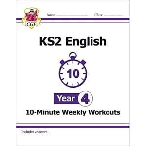 Image of New KS2 English 10-Minute Weekly Workouts - Year 4 (for the New Curriculum) by Coordination Group Publications Ltd (CGP)...