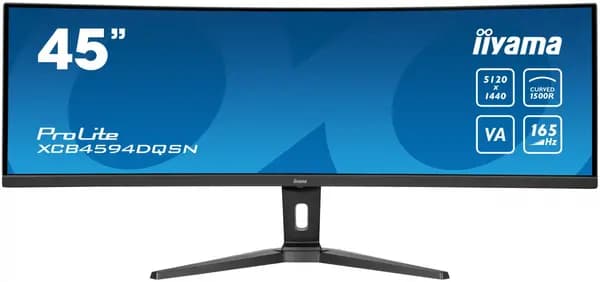Image of iiyama G-MASTER 45" XCB4594DQSN-B1 Dual Quad HD Curved LED Monitor