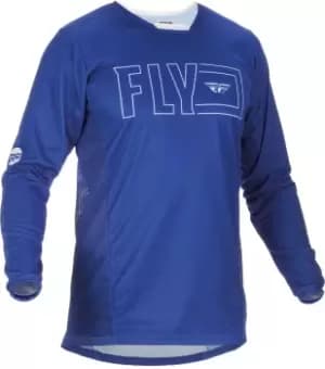 Image of Fly Racing Kinetic Fuel Motocross Jersey, blue, Size L, blue, Size L