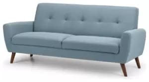 Image of Julian Bowen Monza Fabric 3 Seater Sofa - Blue