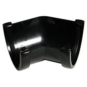 Image of FloPlast RAH2B High Capacity Gutter 135 Deg Bend - Black