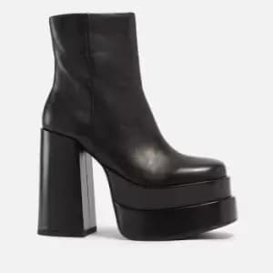 Image of Steve Madden Cobra Leather Platform Boots - UK 4