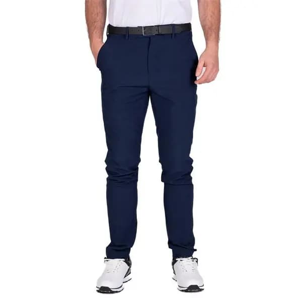Image of Island Green Golf Tour Stretch Tapered Trousers Mens - Blue 30 L