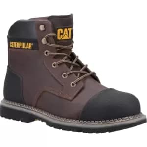 Image of Caterpillar Mens Powerplant S3 Safety Boots (11 UK) (Brown)