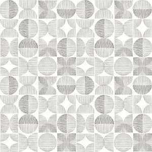 Image of Arthouse Retro Circle Grey Wallpaper Paper