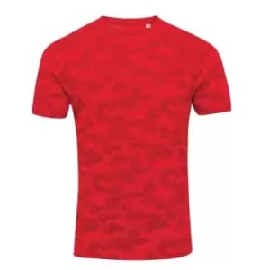 Image of AWDis Mens Camouflage T-Shirt (XXL) (Red Camo)