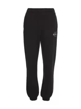 Image of Calvin Klein Relaxed Monogram Joggers In Black - Size Xs