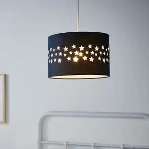 Image of Dawn Navy Star Lamp Shade (D)30Cm