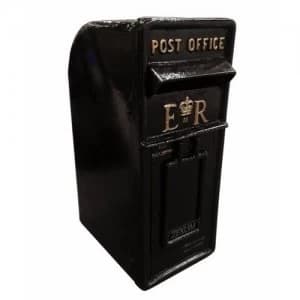 Image of Zexum Wall Mounted Traditional Black Letter Box Antique