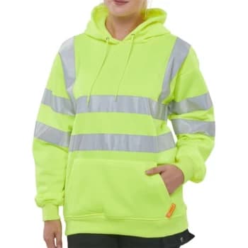 Image of Pull On Hoody Sweatshirt Saturn Yellow - Size S