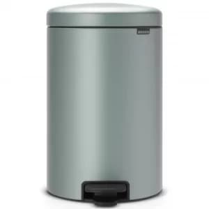 Image of Brabantia newIcon Pedal Bin 20 Litre Plastic Bucket Metallic Mint