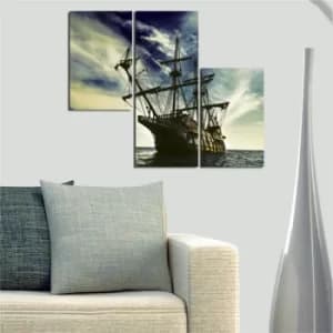 Image of A17 Multicolor Decorative MDF Painting (3 Pieces)