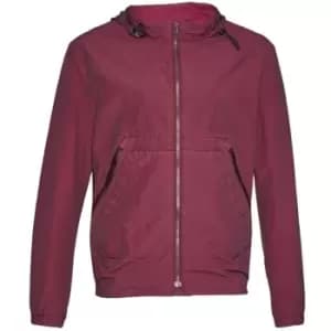 Image of French Connection Garment Dyed Ottoman Track Jacket - Red
