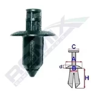 Image of ROMIX Clip B24649 TOYOTA,VOLVO,LEXUS,Yaris Schragheck (_P9_),AVENSIS Kombi (T25),AURIS (NRE15_, ZZE15_, ADE15_, ZRE15_, NDE15_)