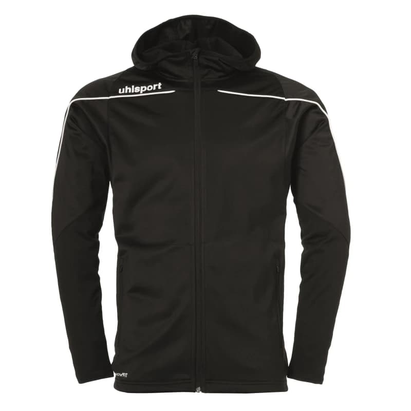Image of Uhlsport Stream 22 Hooded Jacket Adults - Black S