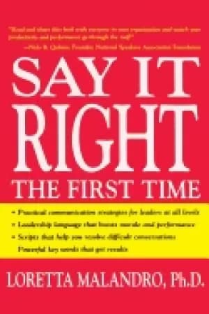 Image of say it right the first time