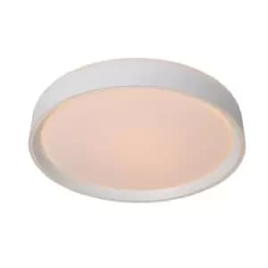 Image of Nuria Modern Flush Ceiling Light - Ø30cm - LED Dim. - 1x18W 2700K - 3 StepDim - White