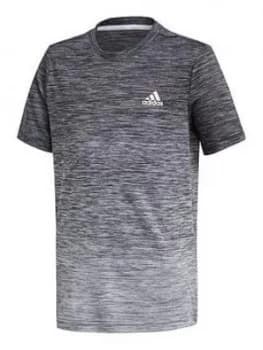 Image of Boys, adidas B A.R. Grad T-Shirt - Black/White, Size 11-12 Years