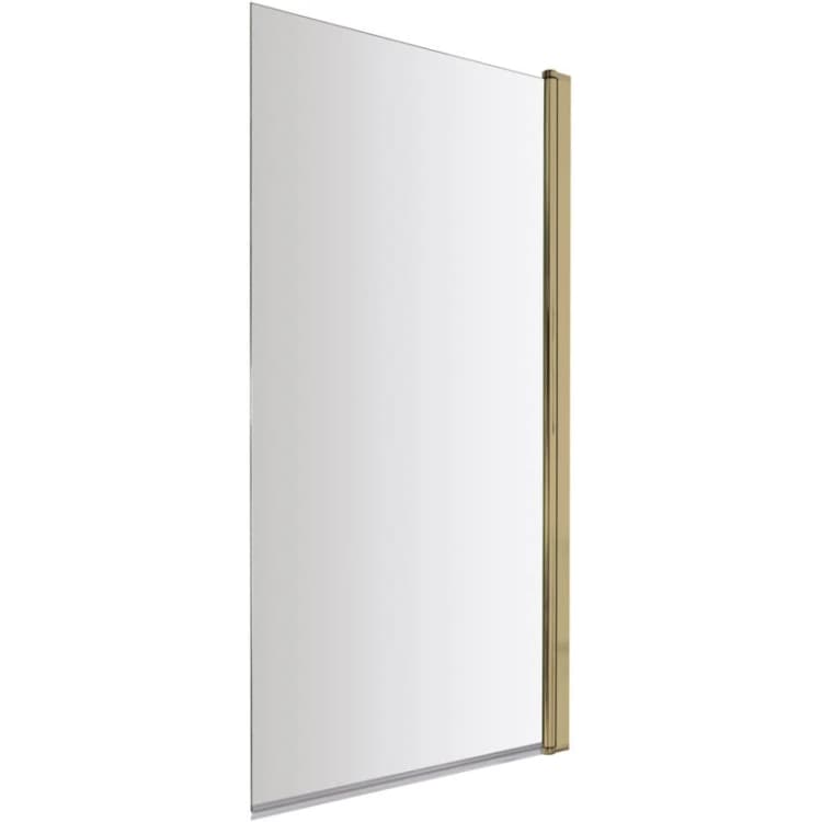 Image of nuie Square 6mm Toughened Safety Glass Shower Bath Screen - Brown, Brown NSSQ8