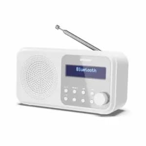 Image of Sharp Dr-p420(wh) Tokyo Digital Radio Dab/Dab+ & Fm With Bluetooth - White