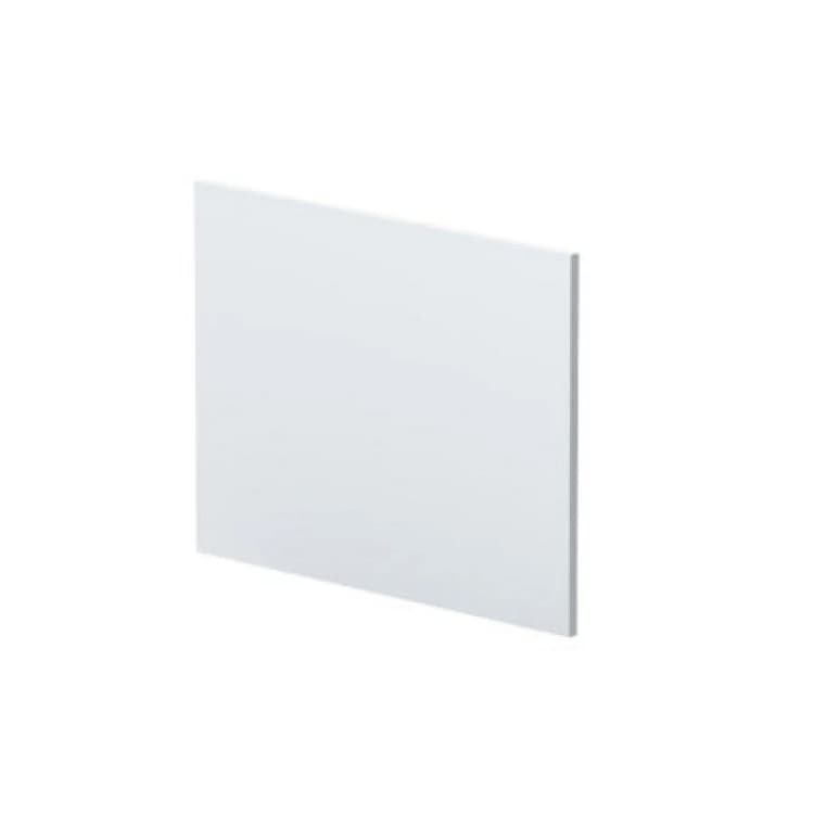 Image of Nuie Urban L-Shape Square Shower Bath End Panel 700mm-Satin Grey