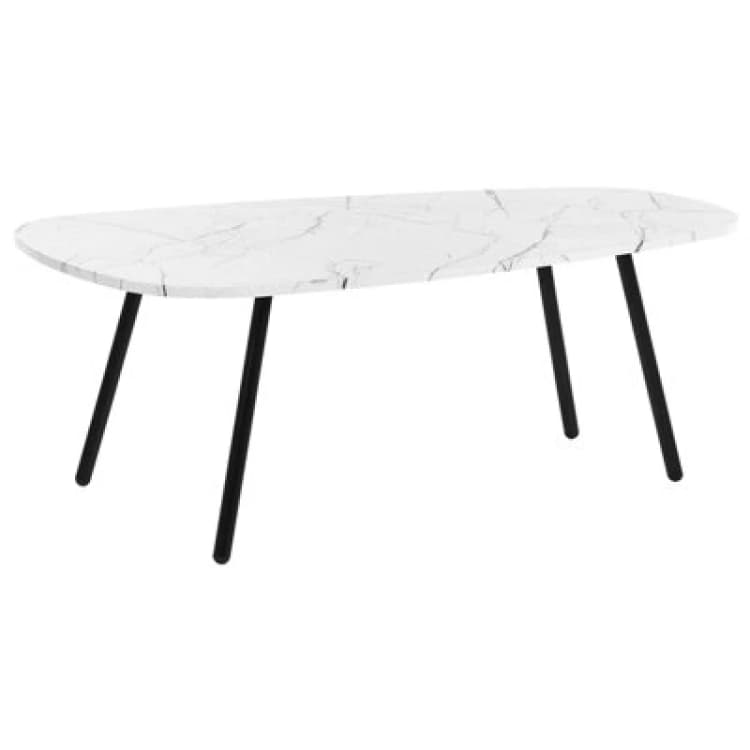 Image of Beliani Coffee Table Biddle White Marble