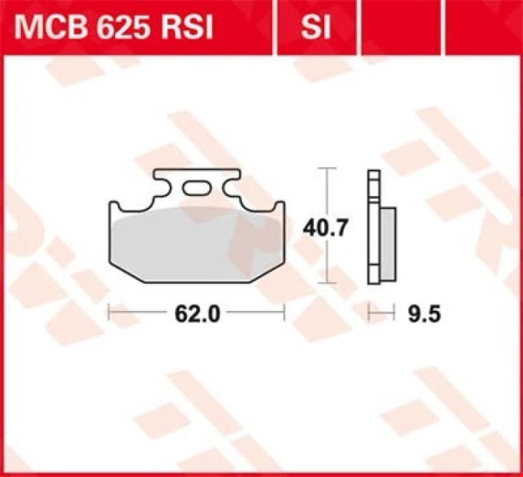 Image of TRW Lucas Brake pad Sinter Offroad MCB625SI