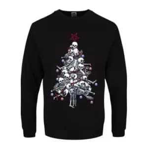 Image of Grindstore Mens Pile O` Bones Christmas Jumper (XXL) (Black)