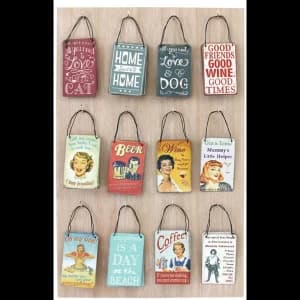 Image of Box of 48 Mini Metal Plaque Display