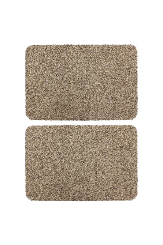 Image of JVL Tanami Doormat Set of 2 - Beige Beige