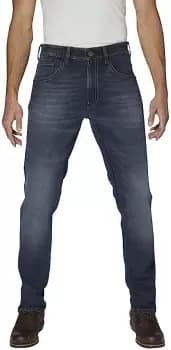 Image of Rokker Rokkertech Tapered Slim Blue Motorcycle Jeans, Size 36, blue, Size 36