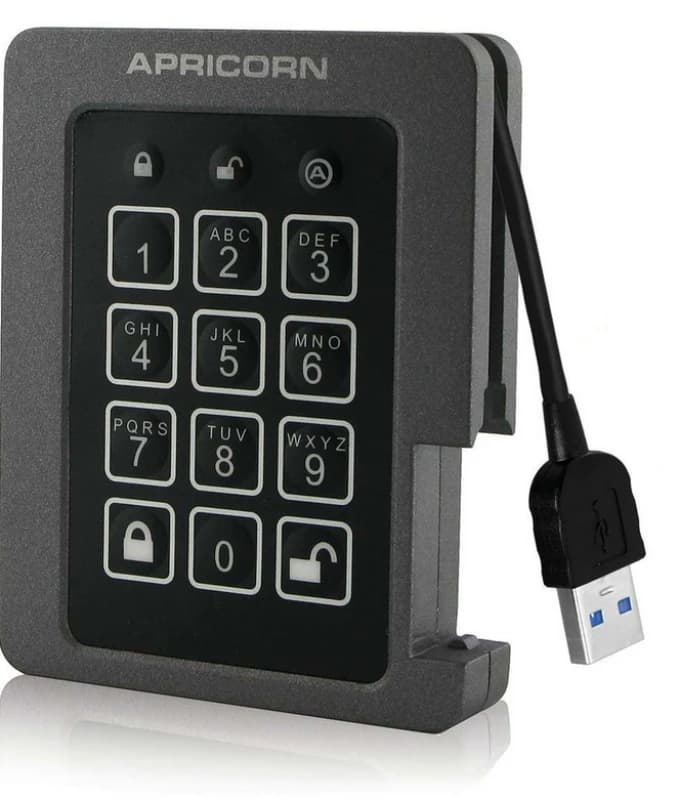 Image of Apricorn Aegis Padlock 120 GB Black. Grey
