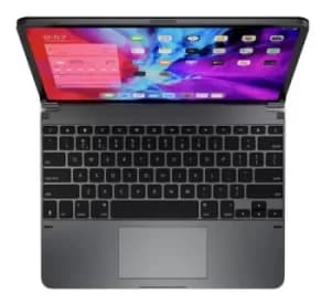 Image of Pro Plus 12.9" QWERTY English Bluetooth Wireless Keyboard for iPad Pro Backlit Keys Integrated Trackpad Space Grey