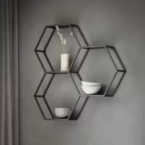 Image of Gallery Interiors Heston Metal Wall Storage Unit