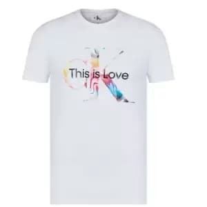 Image of Calvin Klein Jeans Slim Fit Monogram T-Shirt - White