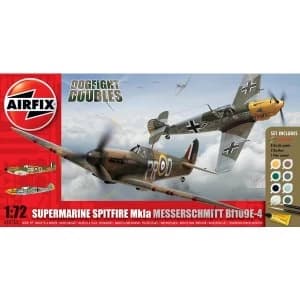 Image of Spitfire Mk.1a & Messerschmitt BF109E-4 Dogfight Double Air Fix Gift Set