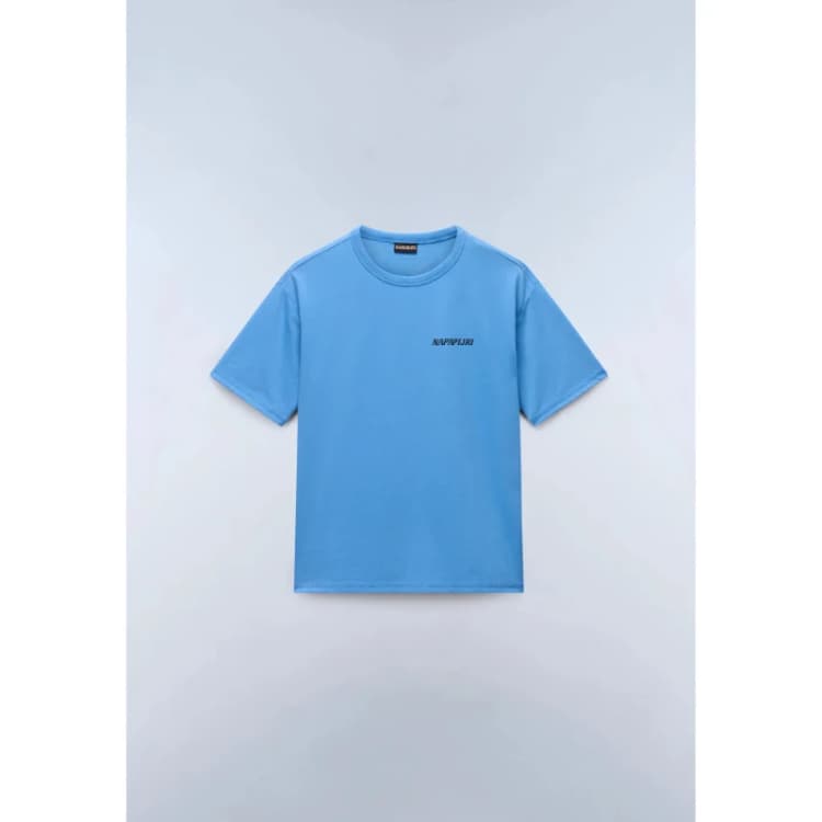 Image of Napapijri Kid's T-Shirt Napapijri Albedo Bleu Unisex 4 ans