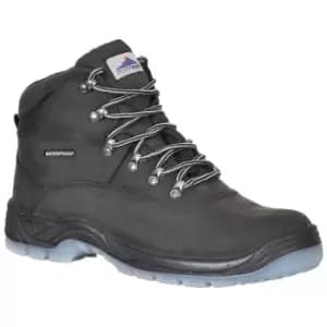 Image of Portwest Unisex Adult Steelite Leather Safety Boots (9 UK) (Black) - Black
