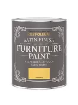 Image of Rust-Oleum Satin Finish 750 Ml Furniture Paint - Lemon Jelly