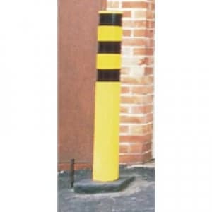 Image of Slingsby Steel Outdoor Safety Bollard Yellow 330133